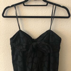 ABS Allen Schwartz Strapless Eyelet Mini Dress